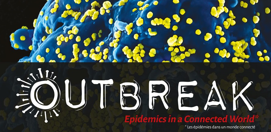 Affiche de l'exposition Outbreak au Musée de sciences biologiques Dr Mérieux