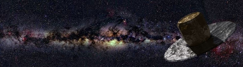 Voie lactée et satellite Gaïa