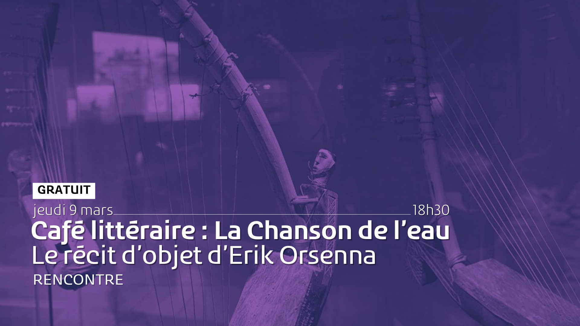 Café littéraire La Chanson de l’eau