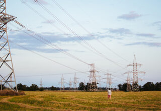 Réseau électrique paysage